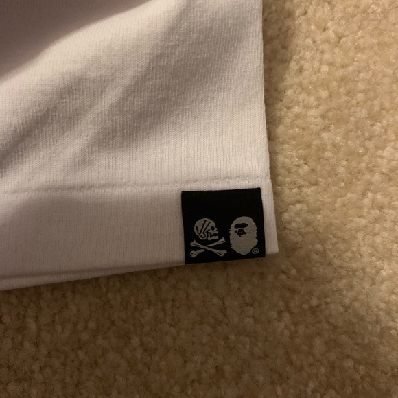 SOLD - Bape / A Bathing NBHD White Pirate Ape Tee - Picture 5 of 7